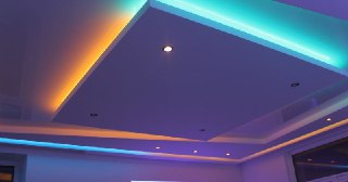Натяжной потолок с подсветкой Павловский Посад, цена от 2074 руб.
