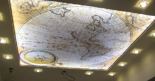 Натяжной потолок с фотопечатью Павловский Посад, цена от 6128 руб.